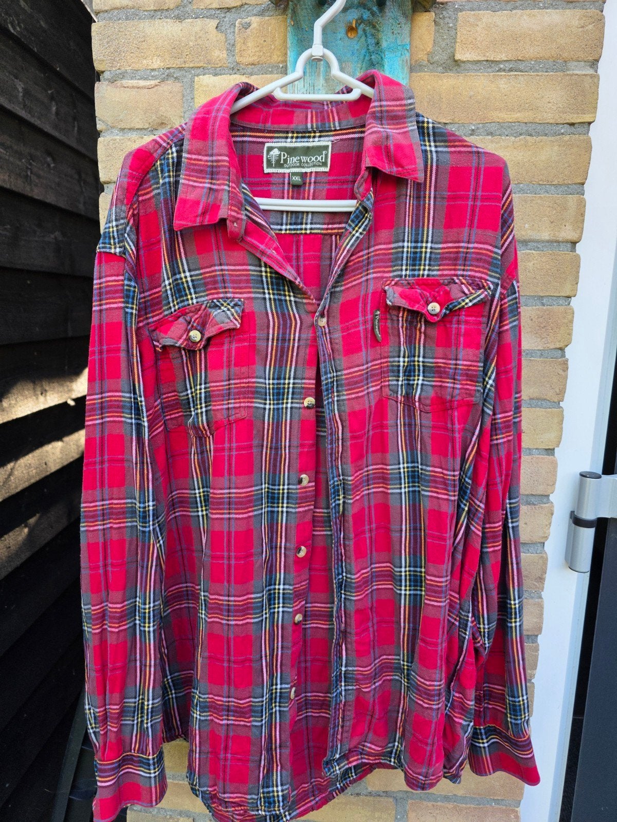 Pinewood Outdoor Collection geruit overhemd XXL, Kleding | Heren, Ophalen, Zo goed als nieuw, Pinewood, Overige halswijdtes