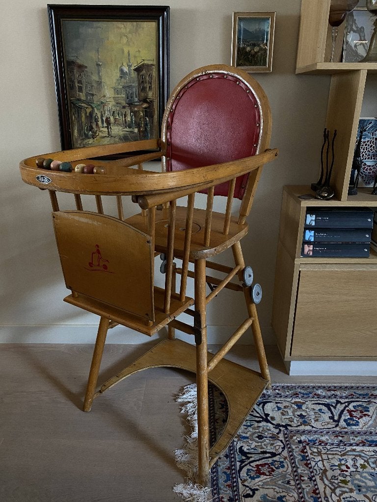 Originele Kibofa Vintage Kinderstoel | 2-in-1 Combistoel, Ophalen of Verzenden, Gebruikt, Meegroeistoel, Aanschuifbaar