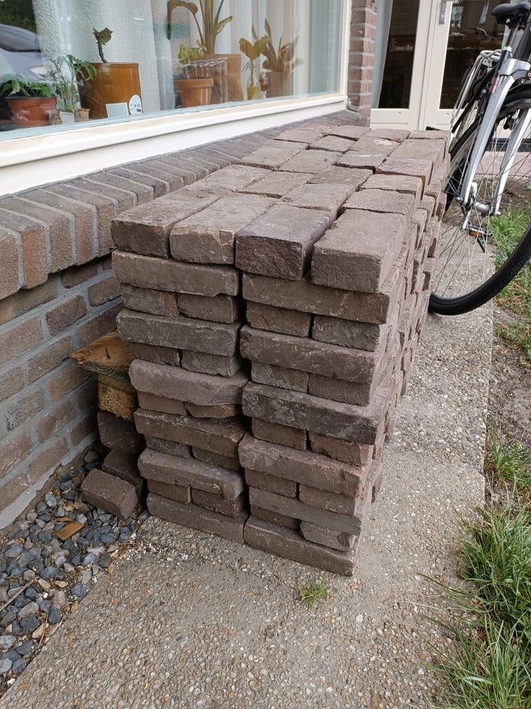 Oude gebakken waaltjes/klinkers, Tuin en Terras, Tegels en Klinkers, Ophalen of Verzenden