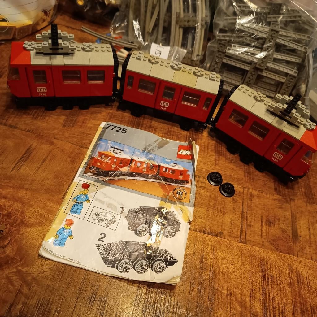Compleet werkende LEGO 7725 trein met instructies, Ophalen of Verzenden