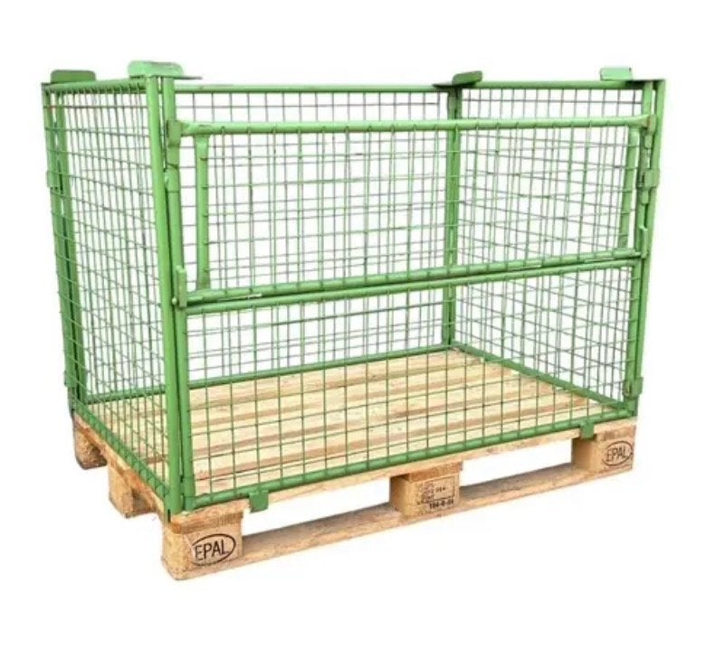 Stapelbaar gaasrek op EPAL-pallet - Groen - Palletkooi, Tuin en Terras, Ophalen of Verzenden