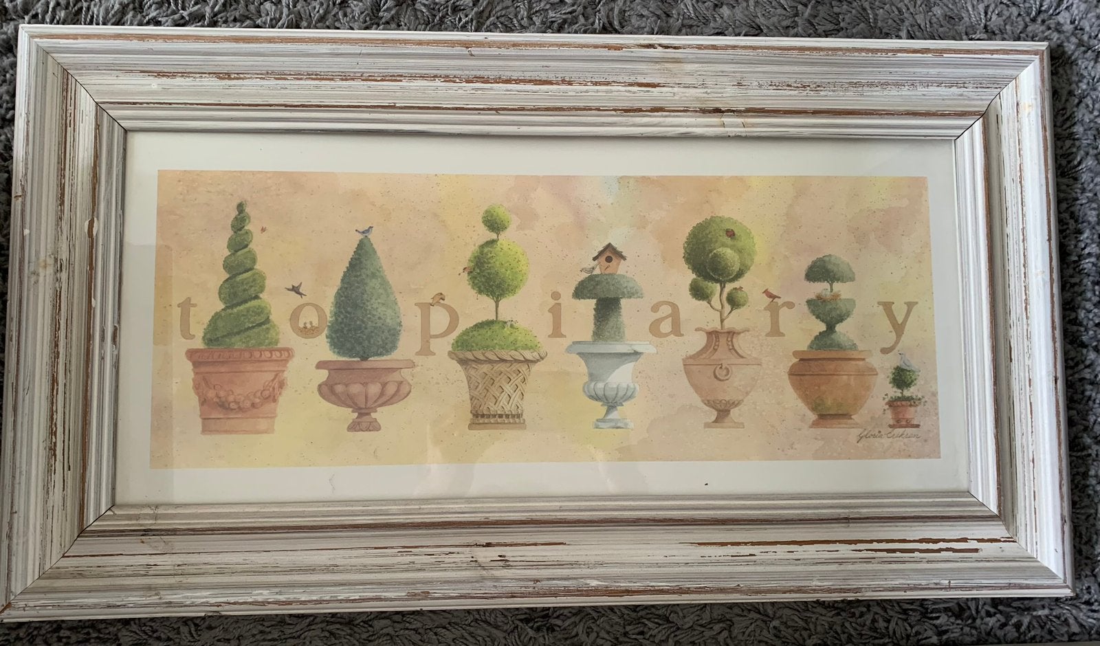 Topiary Print met lijst, Ophalen of Verzenden