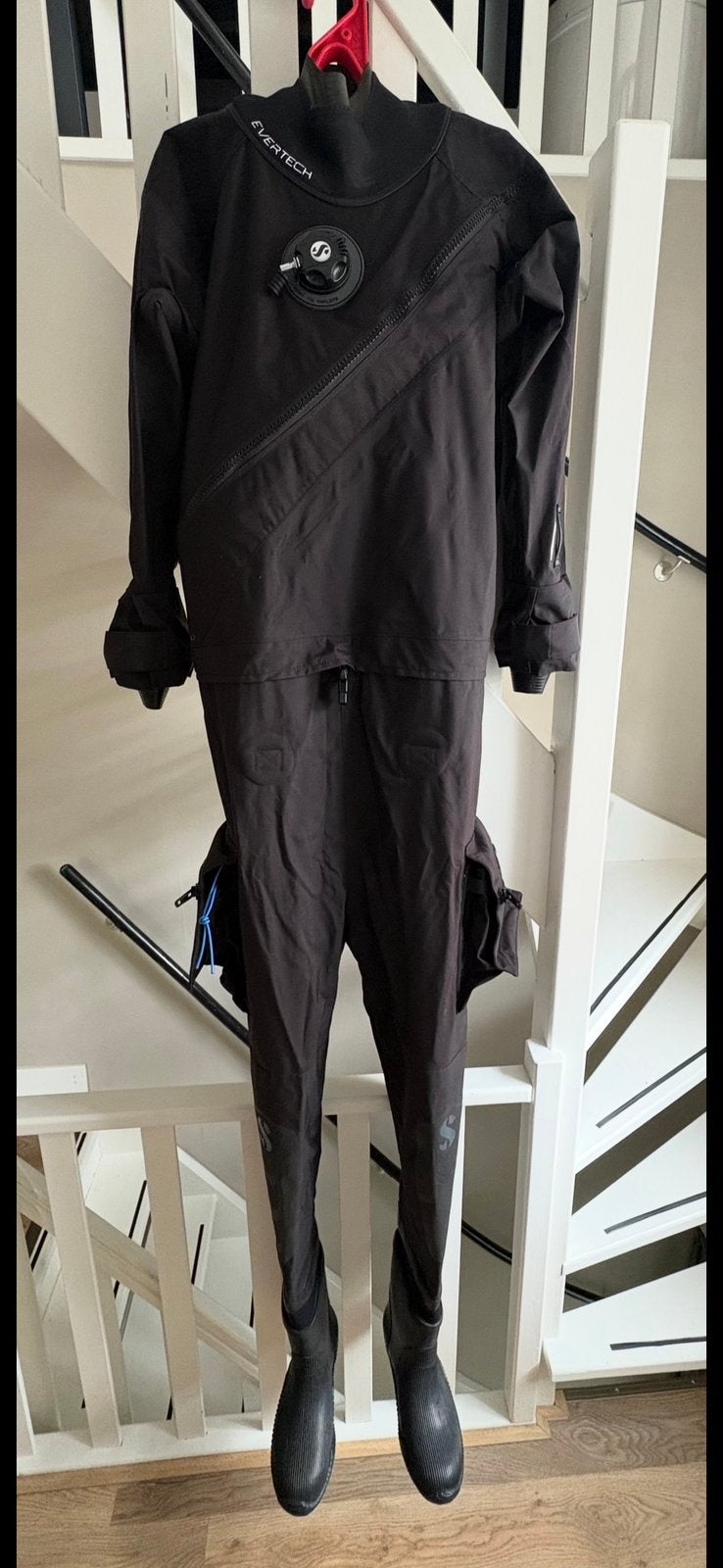Scubapro Evertech Dry Breathable Dames droogpak - Maat M, Watersport en Boten, Ophalen of Verzenden, Zo goed als nieuw, Duikpak