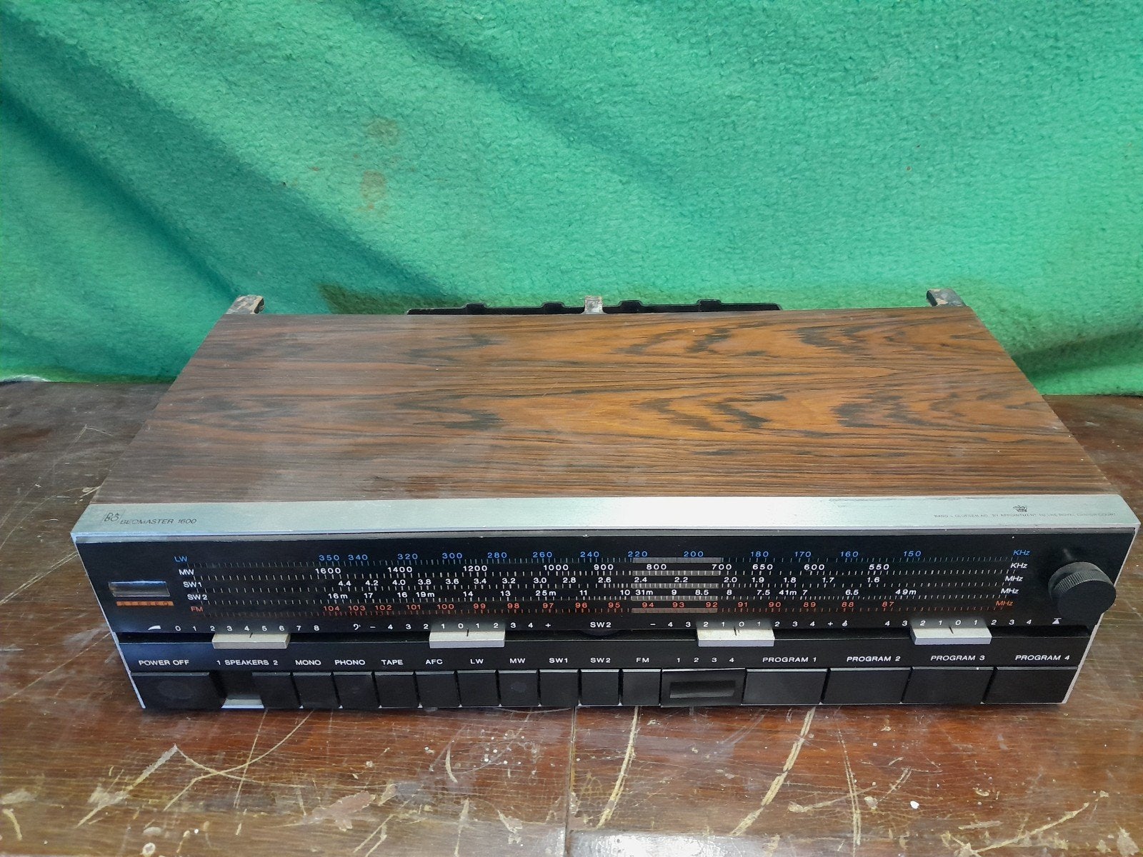 B&O  beomaster 1600 tuner/ versterker, Ophalen of Verzenden, Gebruikt, Minder dan 60 watt, Overige merken