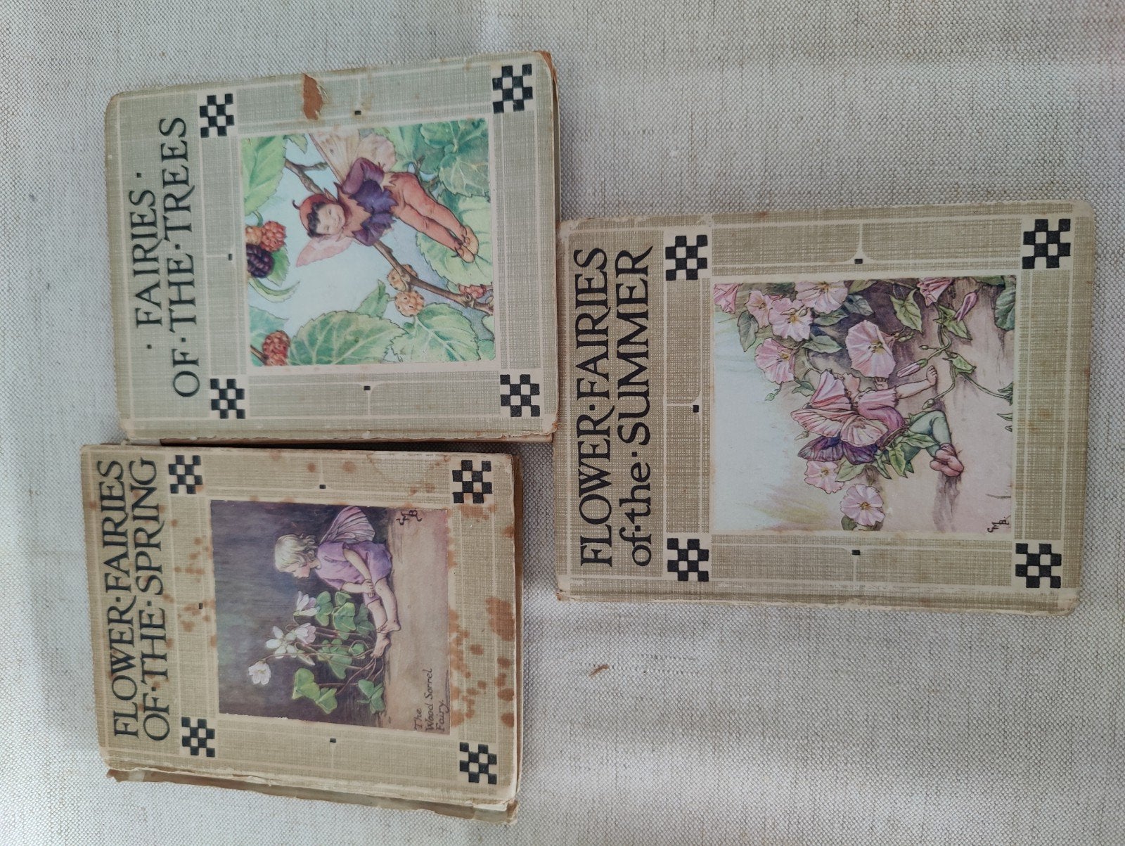 Vintage Flower Fairies boeken - Set van 3, Ophalen of Verzenden, Gelezen, Cicely Mary Barker, Sprookjes