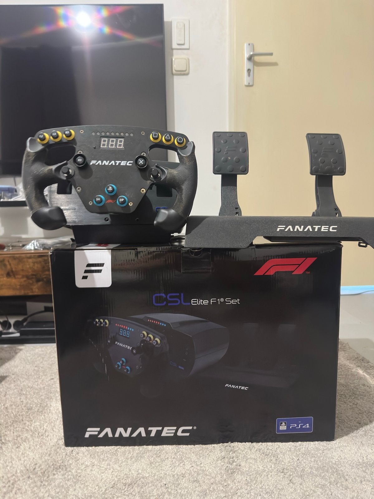 Fanatec CSL Elite F1 Set - Nette staat, Ophalen, Gebruikt, Stuur of Pedalen, PlayStation 4