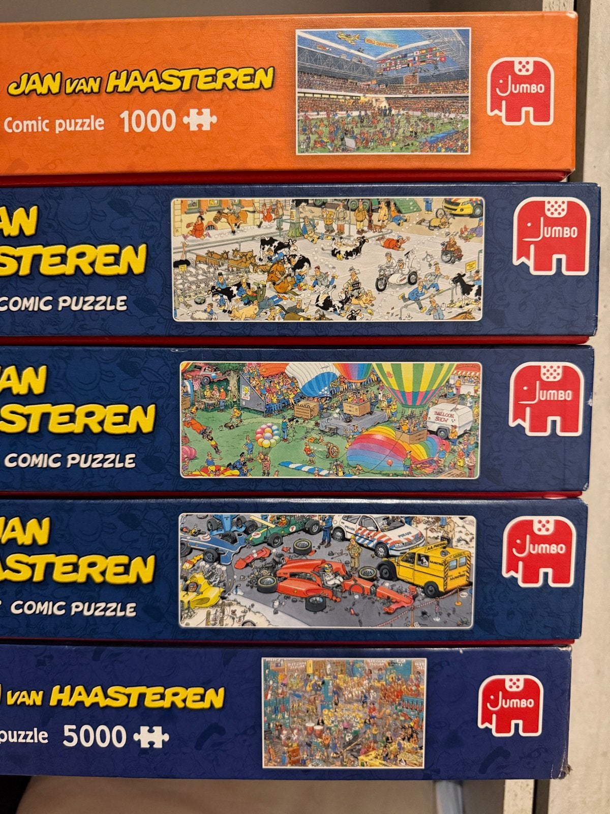 Jan van Haasteren Puzzels - 1000, 2000, 5000 stukjes, Hobby en Vrije tijd, Denksport en Puzzels, Ophalen of Verzenden, Meer dan 1500 stukjes