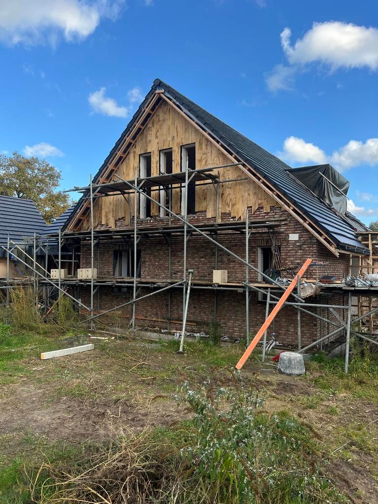 Grote partij steigermateriaal / steigerbouw onderdelen, Doe-het-zelf en Verbouw, Steigers, Ophalen, Gebruikt, Overige typen, 5 meter of hoger
