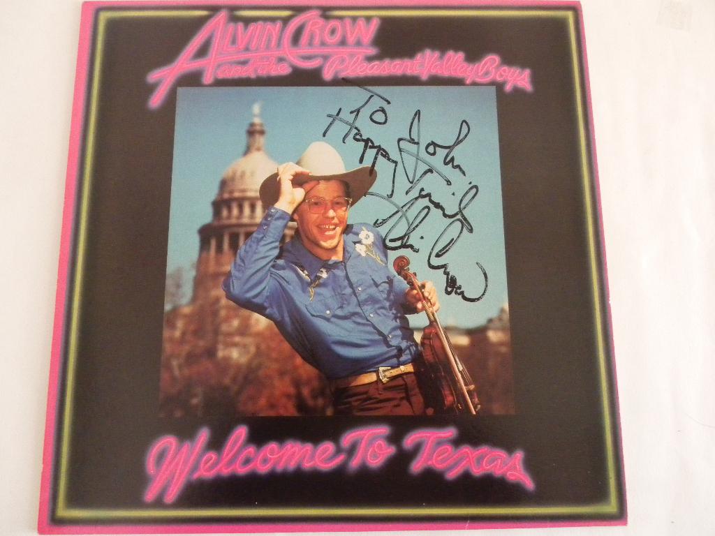 LP Alvin Crow - Welcome To Texas - GESIGNEERD, Ophalen of Verzenden, 1980 - 1989, Gebruikt, 12 inch