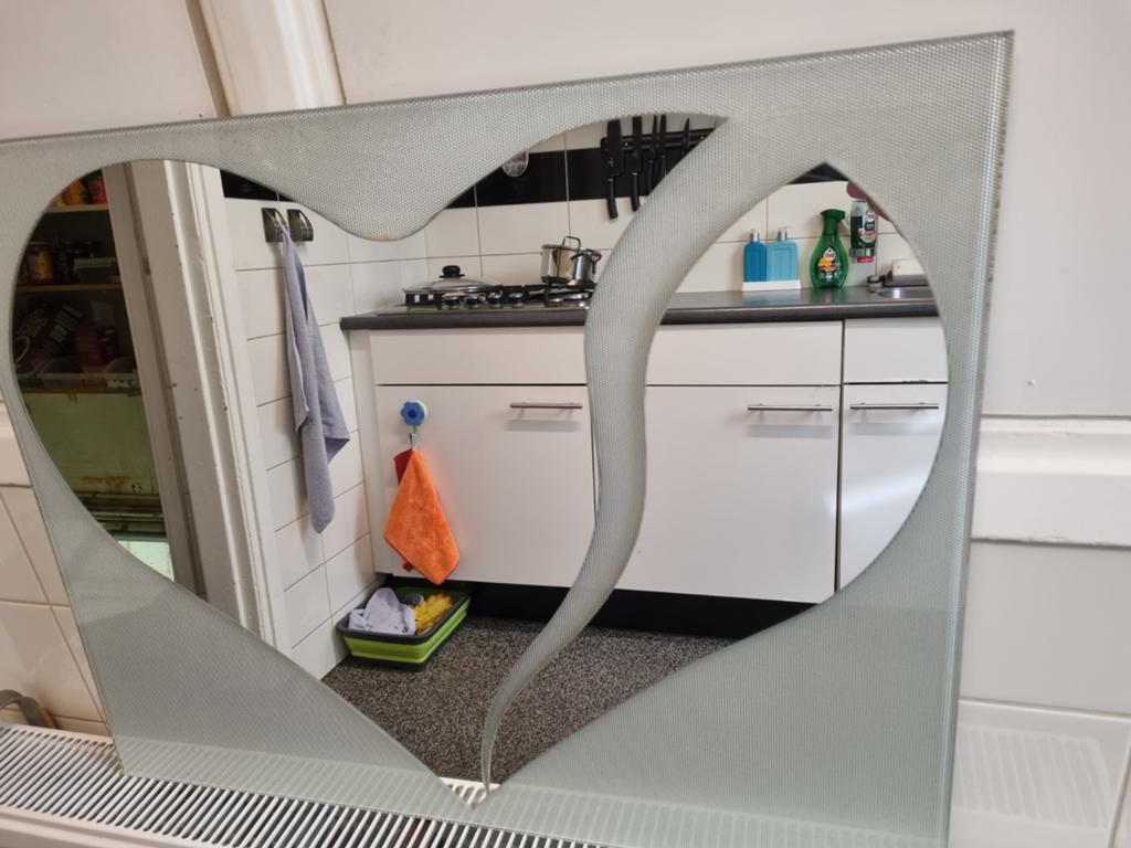Spiegel, Huis en Inrichting, Woonaccessoires | Spiegels, Ophalen of Verzenden, Rechthoekig, Minder dan 50 cm, Minder dan 100 cm