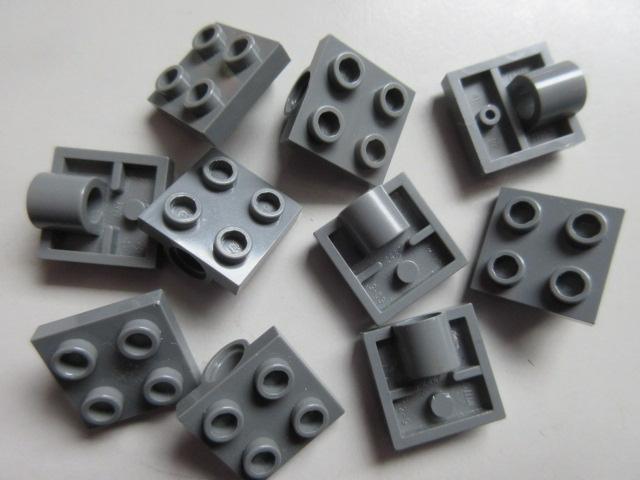 nr. 8129, 10 Donkergrijze plaatjes 2x2 aangepast (2444), Ophalen of Verzenden, Zo goed als nieuw, Complete set, Lego