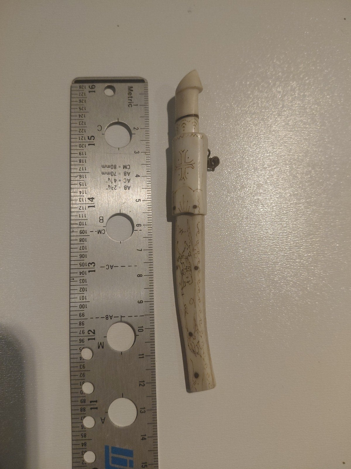 Vintage Fins zakmes met schede - Handgemaakt, Ophalen of Verzenden