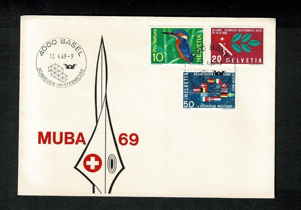Zwitserland : MUBA 69 - 12.4.1969, Verzenden, Envelop