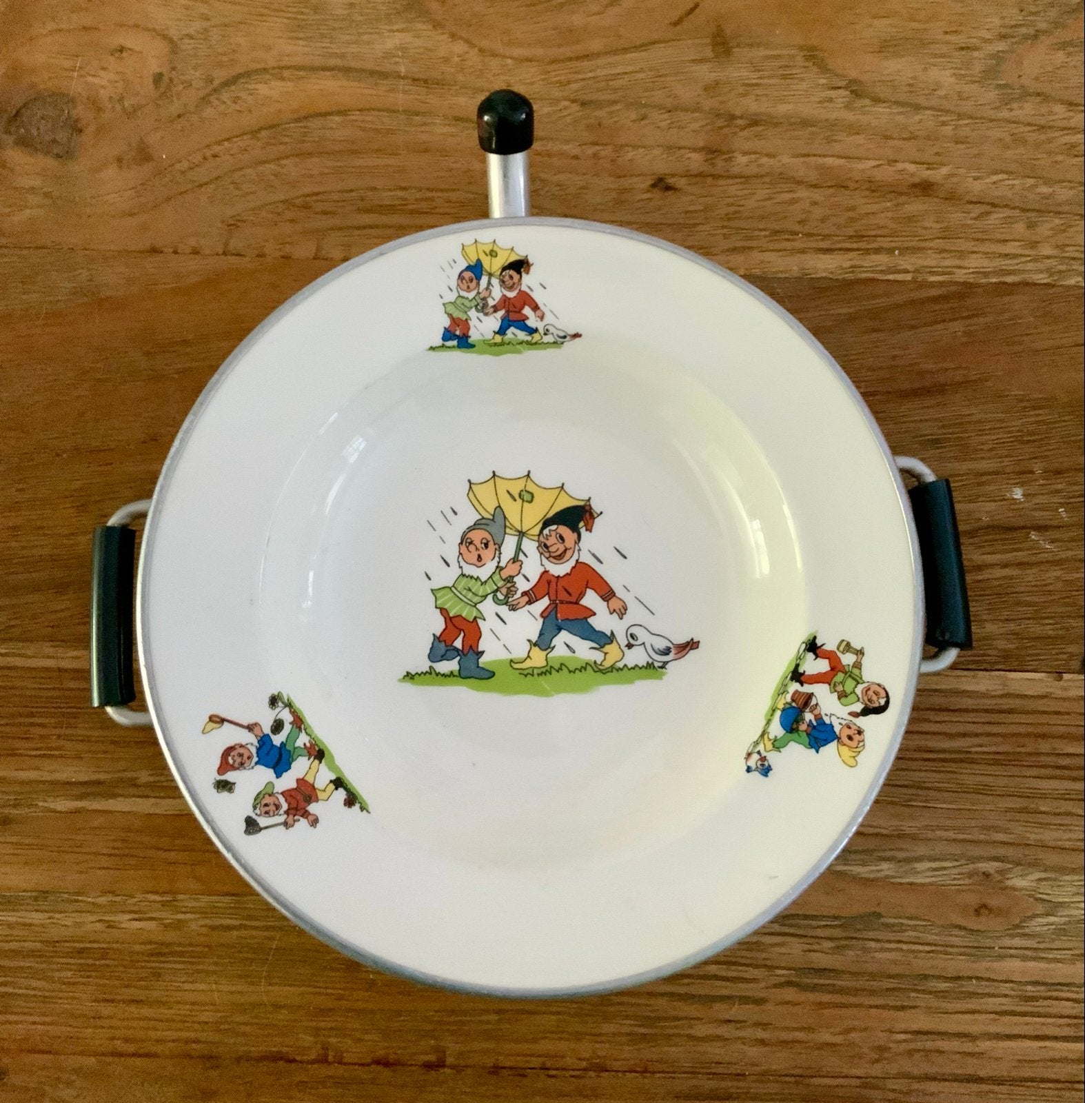 Vintage Petrus Regout Cormar warmhoudbord voor kinderen, Ophalen of Verzenden