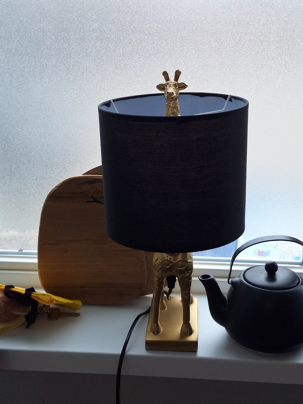 Mooie Giraffen Lamp Goud Zwart - Unieke Tafellamp, Ophalen