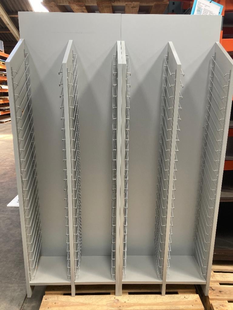 2x Grijze Monster / fronten kasten, Huis en Inrichting, Ophalen, Overige materialen, Gebruikt, 200 cm of meer