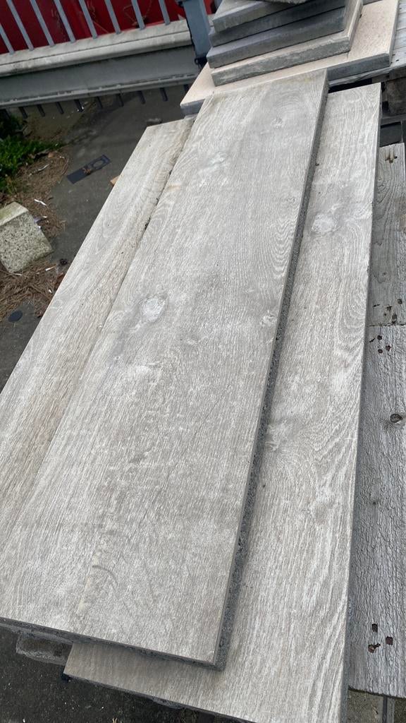 Tuin tegels 120x30, Tuin en Terras, Tegels en Klinkers, Ophalen, Zo goed als nieuw, Beton, Terrastegels