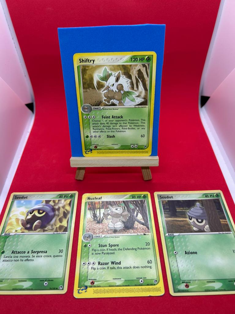 Shiftry Evolution Line Bundle – EX Sandstorm (4x Vintage), Hobby en Vrije tijd, Verzamelkaartspellen | Pokémon, Ophalen of Verzenden