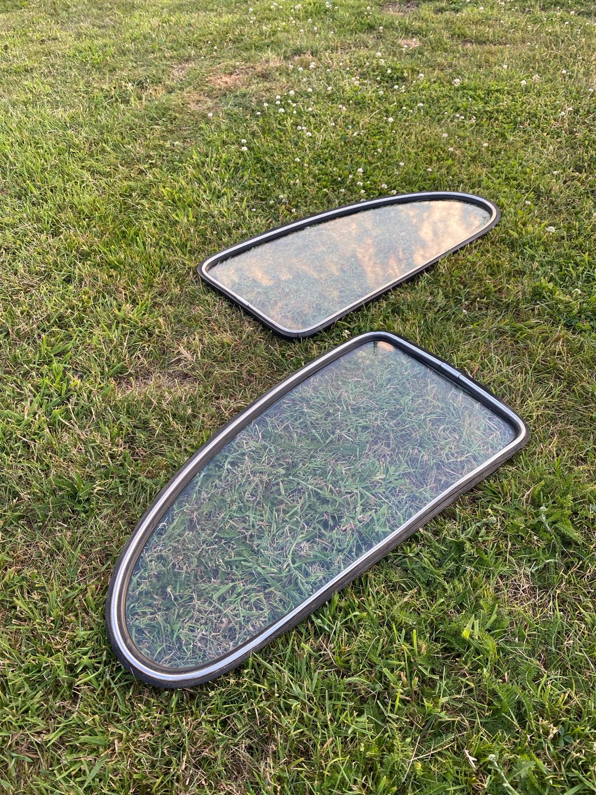 Set van 2 zijruiten voor VW kever, Ophalen, Gebruikt, Oldtimer onderdelen