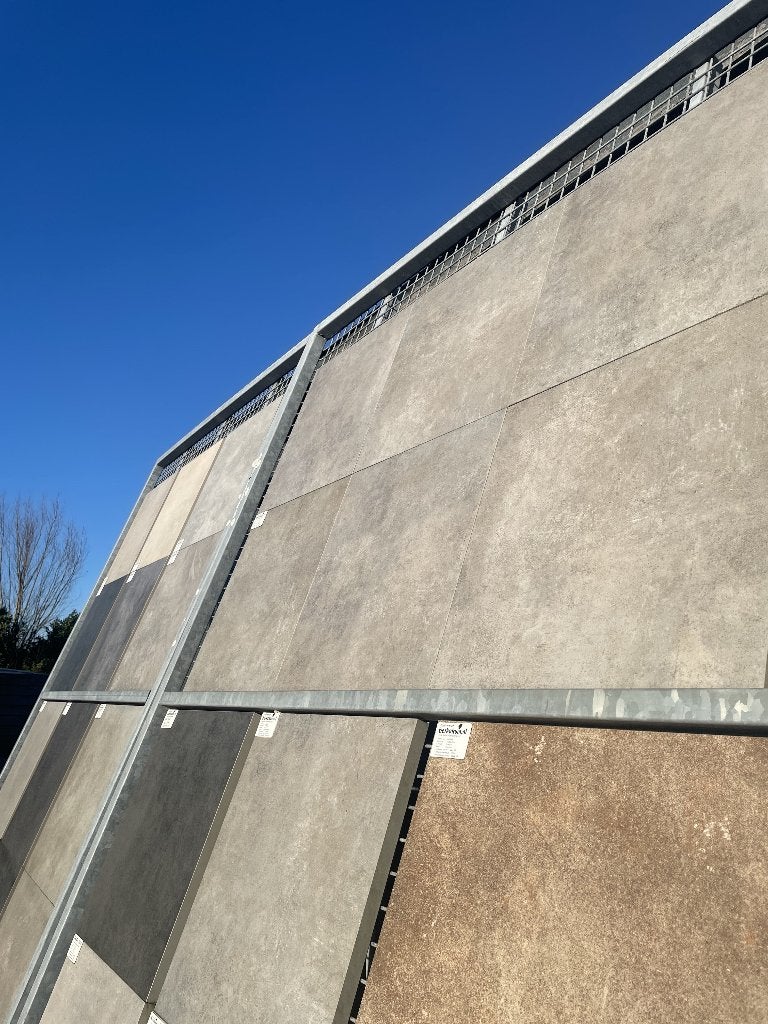 Tegelrekken / Tegeldisplays / Showrekken, Tuin en Terras, Tuinschermen, Ophalen, Staal, 200 cm of meer, 200 cm of meer