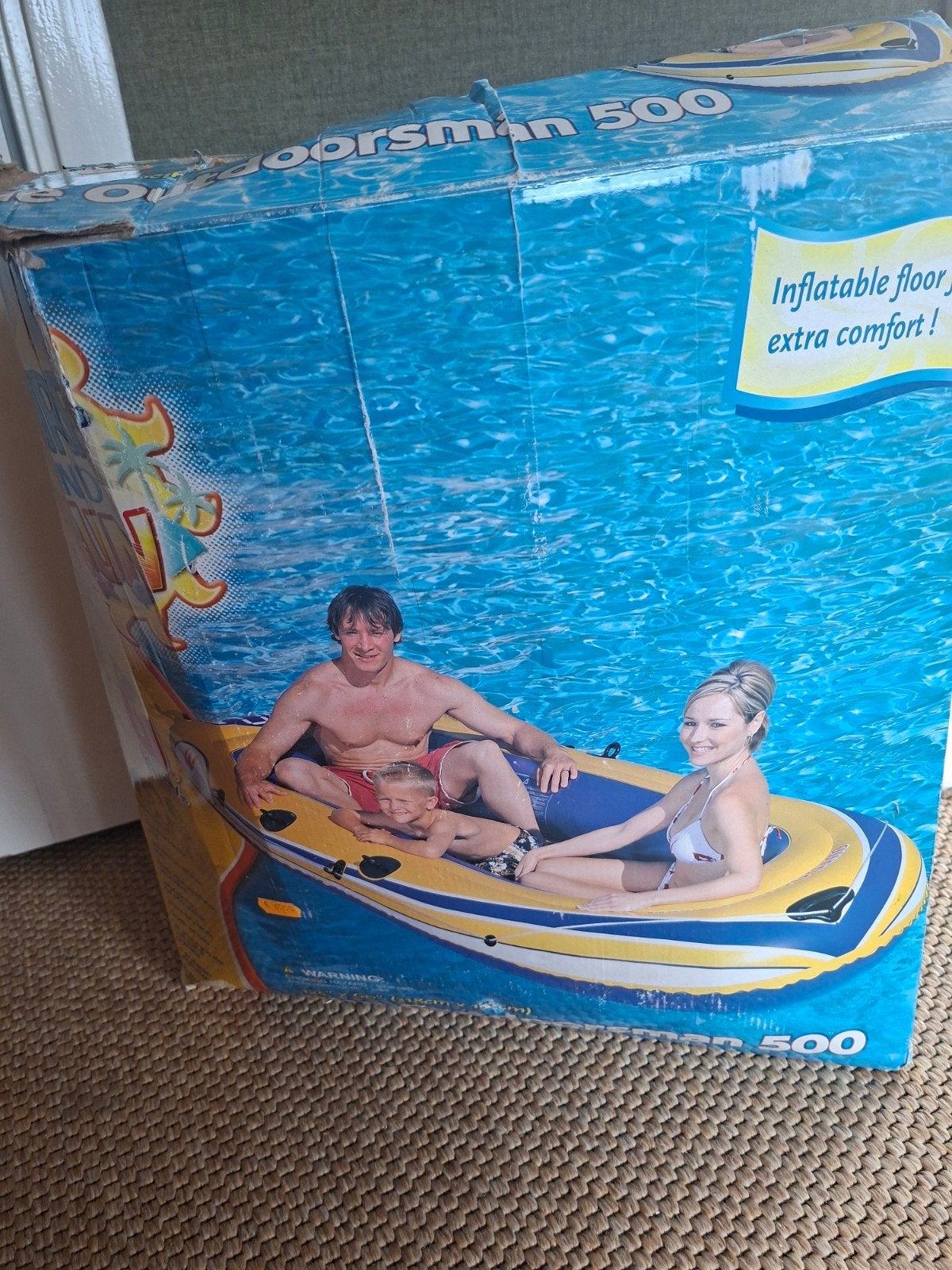 Rubber opblaasboot groot (luxe, 318cm x 152cm), Ophalen, Zo goed als nieuw
