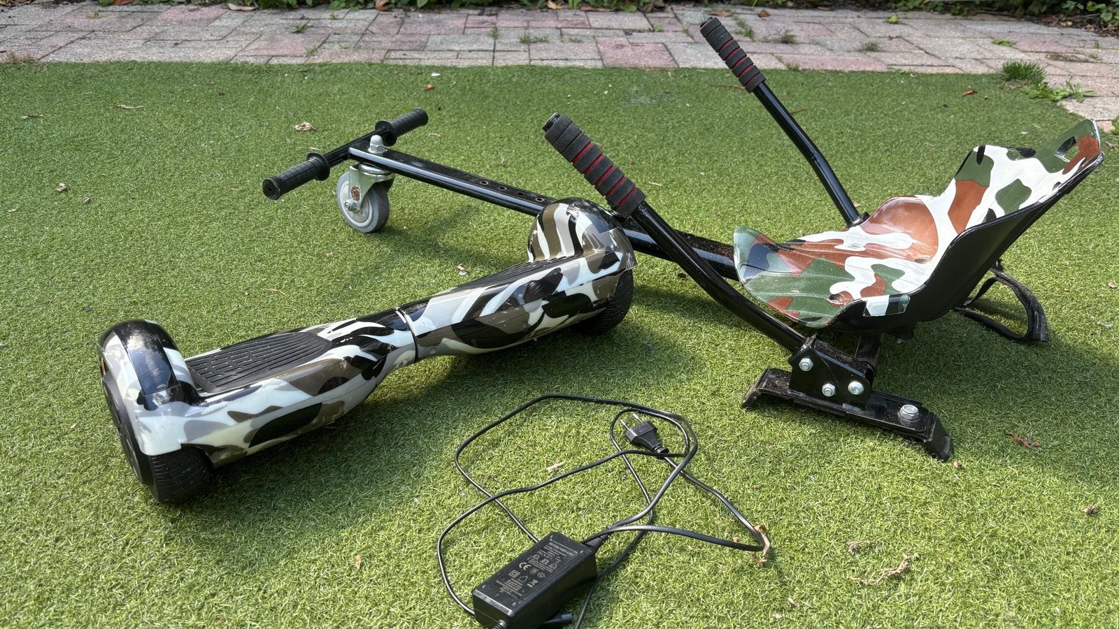 Hoverboard met zitje - Camouflage design, Ophalen, Gebruikt, Overige typen