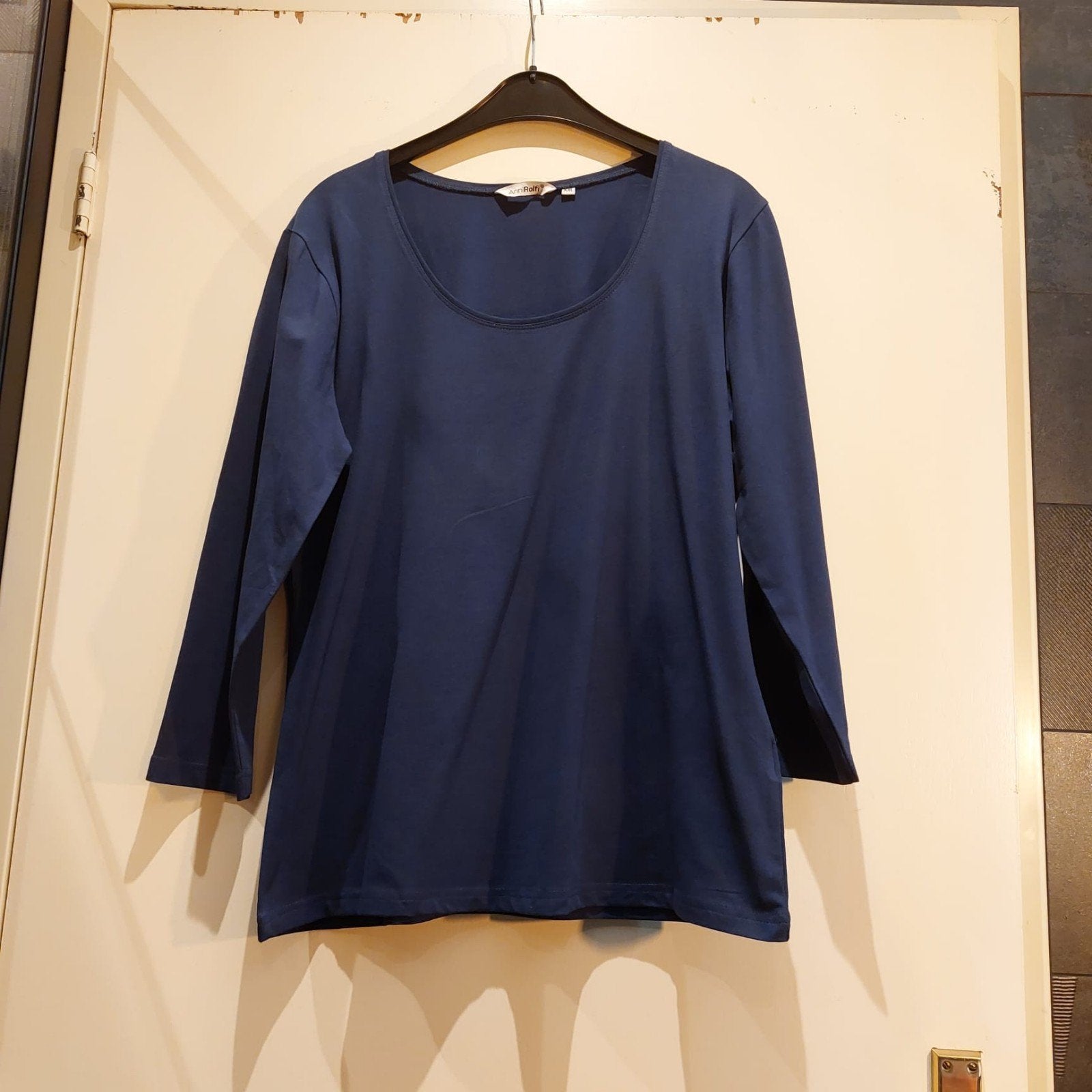 T-Shirt van het merk Anni Rolfi.  Maat XXL., Zo goed als nieuw, Verzenden, Blauw, Shirt of Top