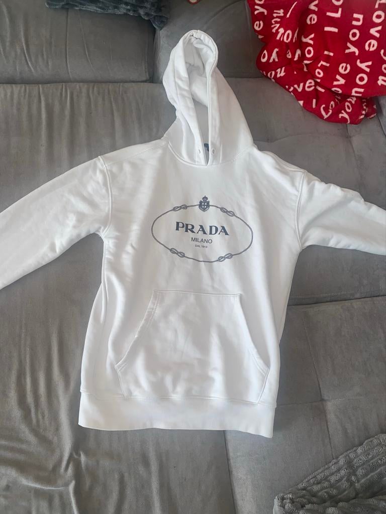 Prada trui maat S, Ophalen of Verzenden, Gedragen, Maat 36 (S), Wit