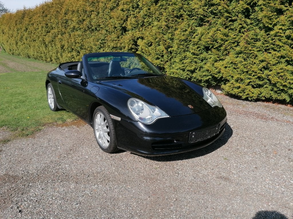 Porsche 911 3.9 Carrera 4 Cabriolet Facelift, Auto's, Zwart, Cabriolet, Zwart, Leder