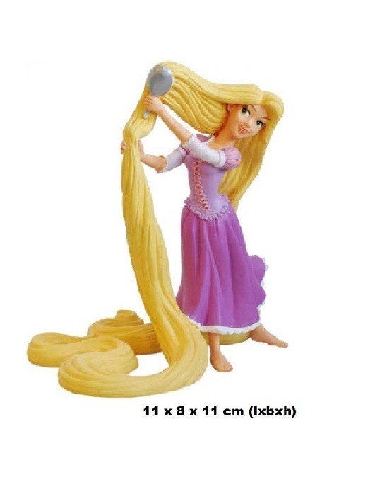 Bullyland Rapunzel met borstel - taarttopper -11x8x12 cm, Ophalen of Verzenden, Nieuw