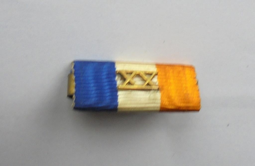 Baton Nederlands Officierskruis voor 20 jaar eervolle dienst, Ophalen of Verzenden, Landmacht, Nederland, Lintje, Medaille of Wings