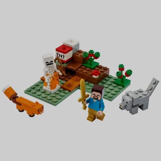 LEGO Minecraft 21162 "Het Taiga Avontuur" incl instructies, Ophalen of Verzenden, Zo goed als nieuw, Losse stenen, Lego