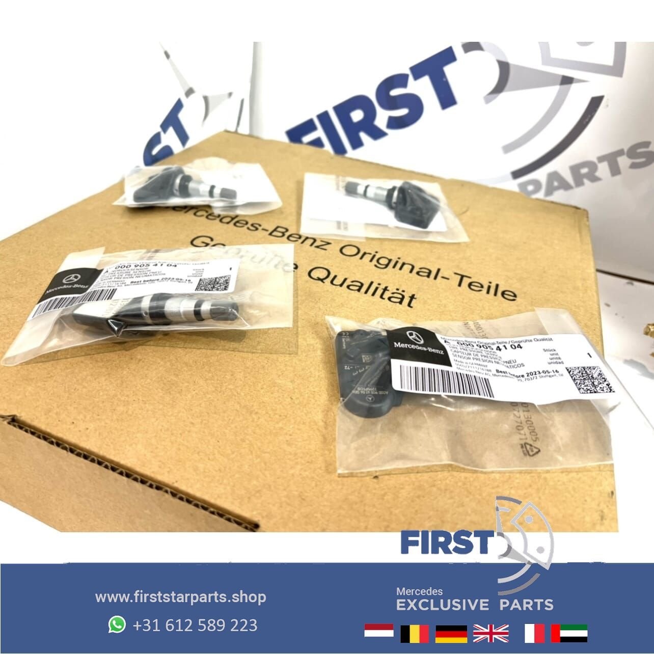 A0009054104 TPMS RDKS VENTIEL BANDENSPANNINGSSENSOR Mercedes, Auto-onderdelen, Elektronica en Kabels, Gebruikt, -, Ophalen of Verzenden