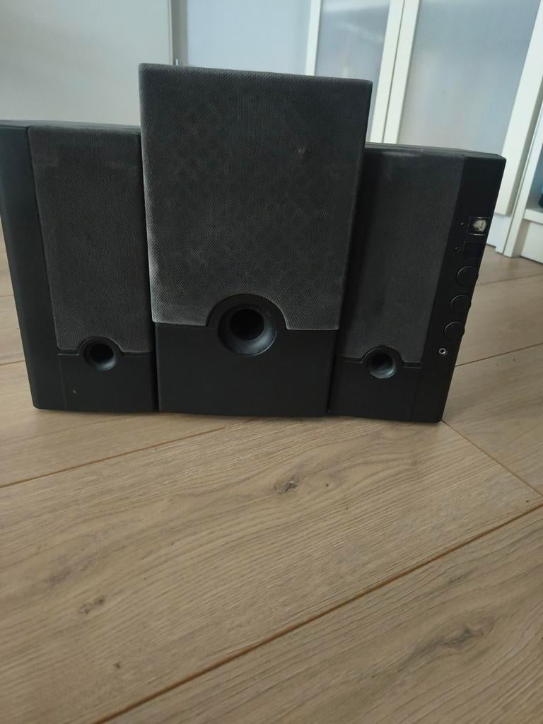 Trust Soundforce 1200 speakerset met kabel - 35W - Zwart, Ophalen, Gebruikt, Minder dan 60 watt, Overige merken