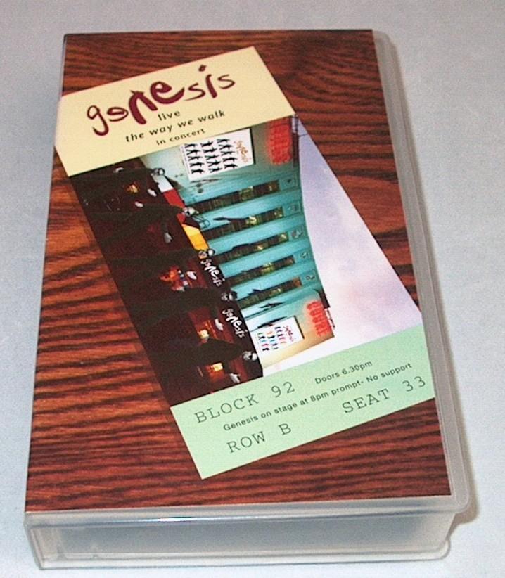 VHS video band concert The Way We Walk Genesis, Cd's en Dvd's, VHS | Film, Alle leeftijden, Ophalen, Gebruikt, Overige genres