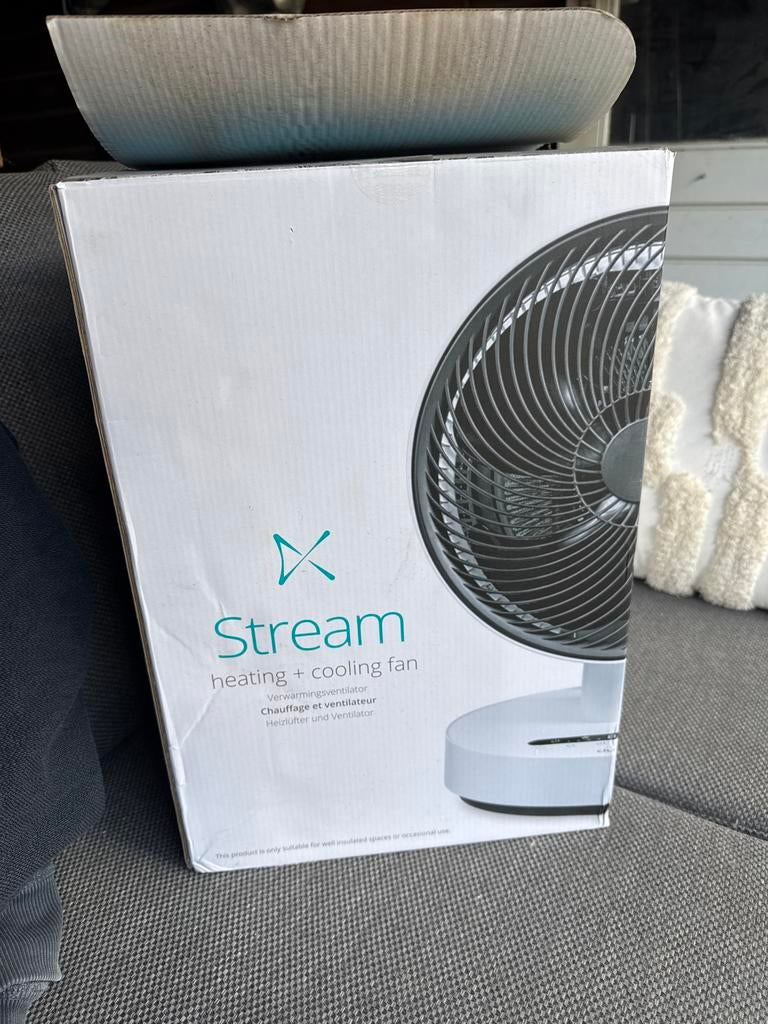 Duux Stream heating + cooling fan NIEUW, Witgoed en Apparatuur, Ophalen, Zo goed als nieuw, Torenventilator