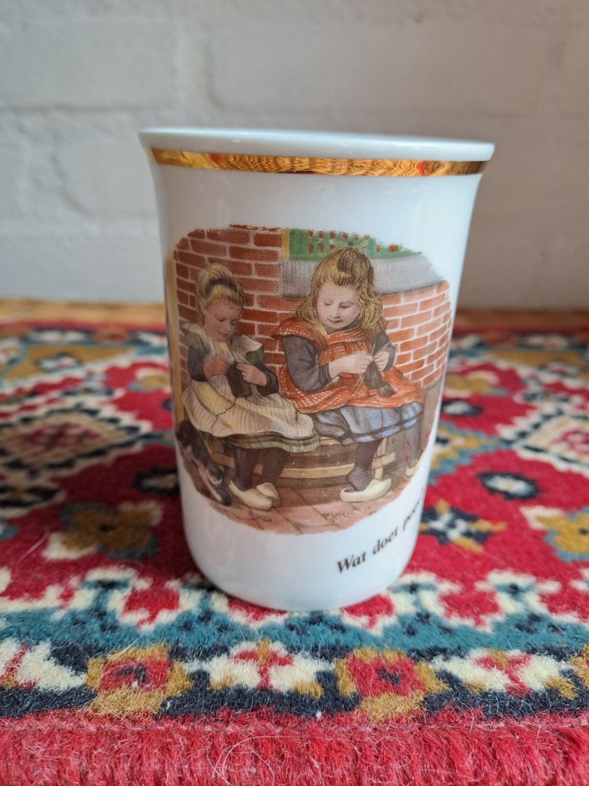 Vintage blikken en bekers met C. Jetses illustraties, Ophalen
