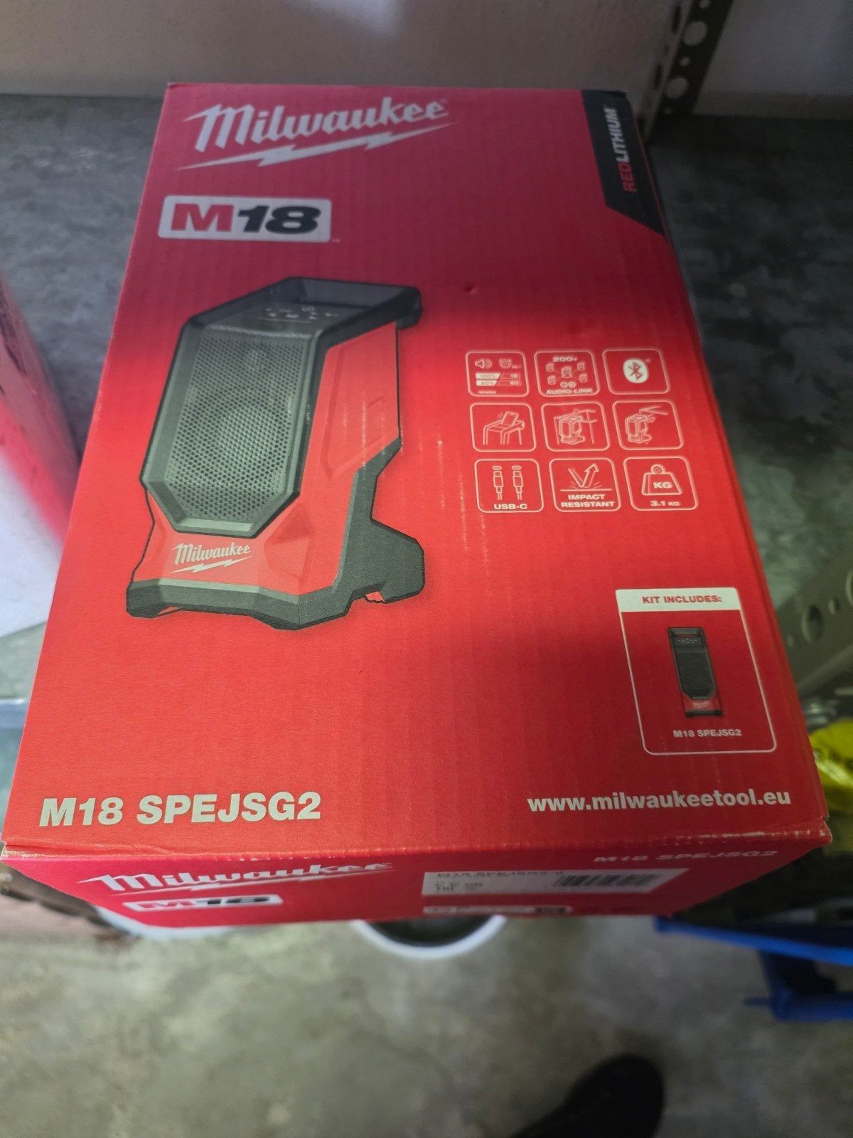 Nieuwe Milwaukee M18 SPEJSG2 Bluetooth Accu Radio, Doe-het-zelf en Verbouw, Ophalen of Verzenden, Nieuw