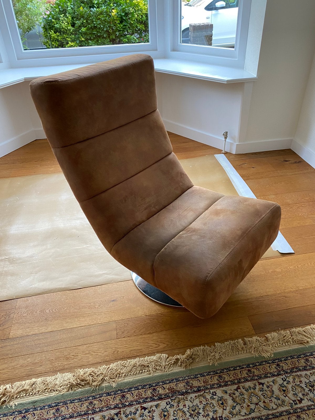Stoere draaistoel, Ophalen, Zo goed als nieuw, Minder dan 75 cm, 50 tot 75 cm