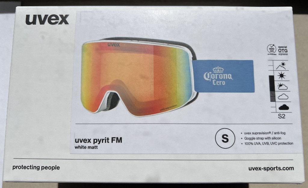 Nieuwe Uvex Pyrit FM Skibril (Mat Wit) – All-weather S2 Lens, Overige merken, Overige typen, Nieuw, Ophalen of Verzenden