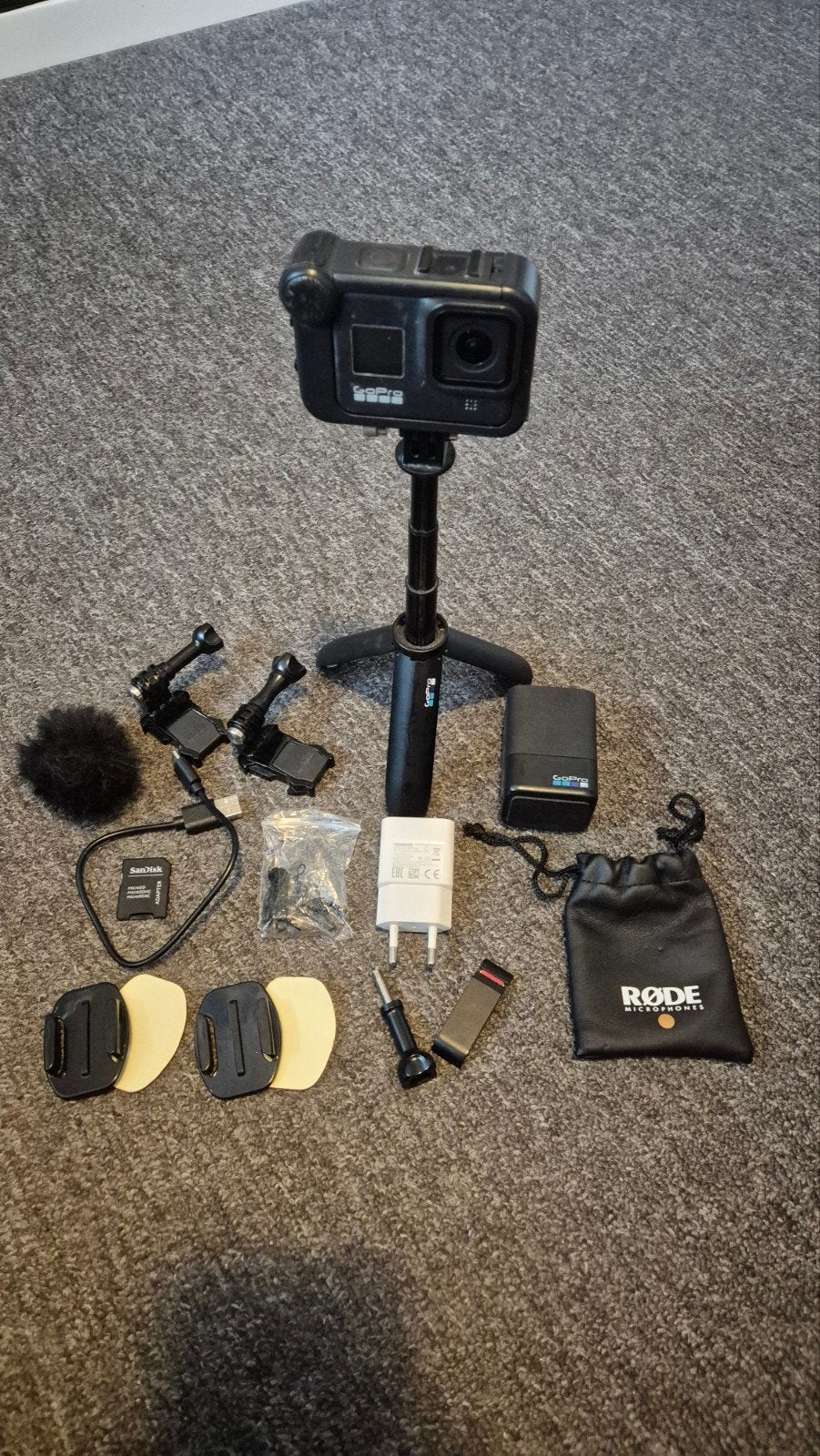 GoPro Hero 8 Black Motovlog Set - 4K met veel accessoires, Ophalen of Verzenden