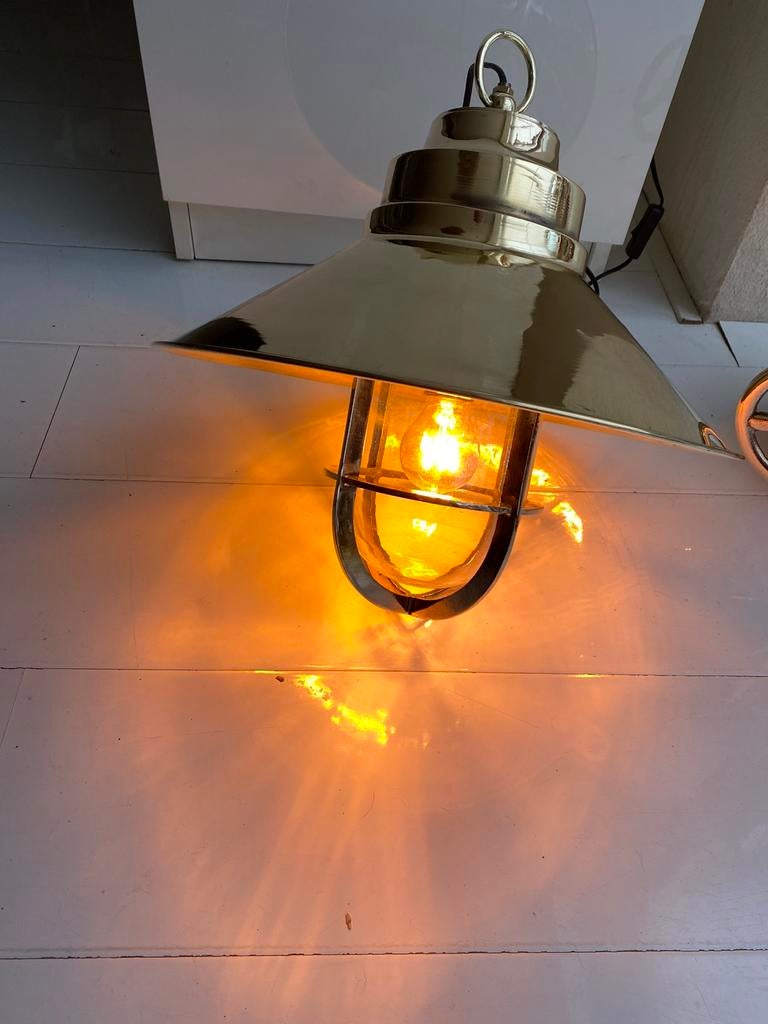 Scheepslamp , kajuit lamp origineel, Ophalen, Zo goed als nieuw