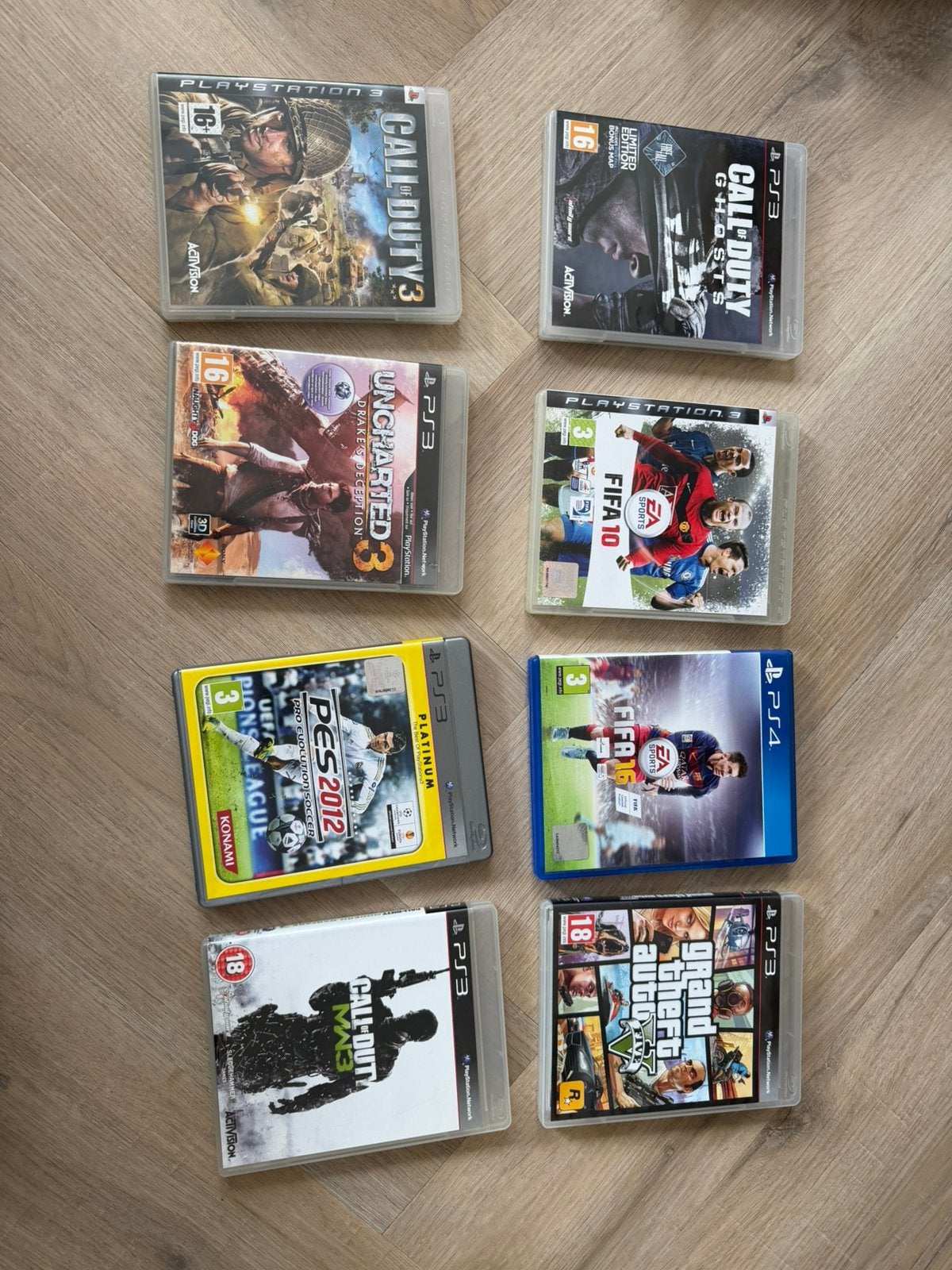 Partij PlayStation games - 7x PS3 & 1x PS4, Spelcomputers en Games, Ophalen of Verzenden, Zo goed als nieuw, Met 1 controller