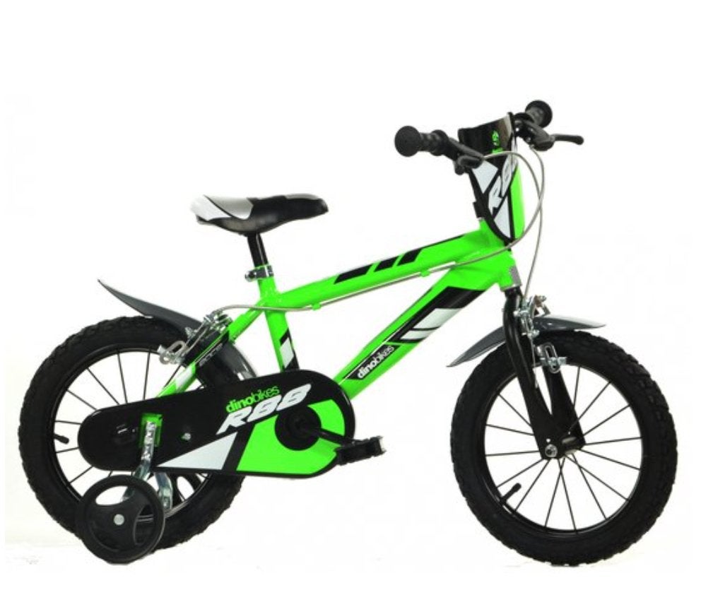 Dino R88 - Jongensfiets - 14 Inch - 3-5 Jaar - Zijwieltjes, Velgrem, 14 inch of minder, Ophalen, Overige merken