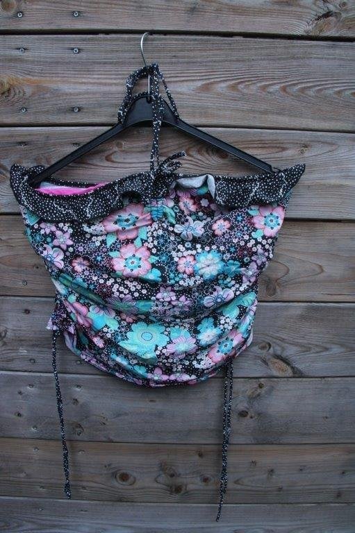Tankini zwart/ kleur livera mt 44 D/E cup Vaste prijs, Overige typen, Zwart, Ophalen of Verzenden, Zo goed als nieuw