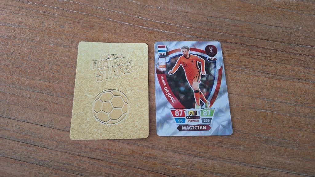 Trading card star card; Frenkie de Jong # Oranje / Ajax, Ophalen of Verzenden, Nieuw, Ajax, Spelerskaart