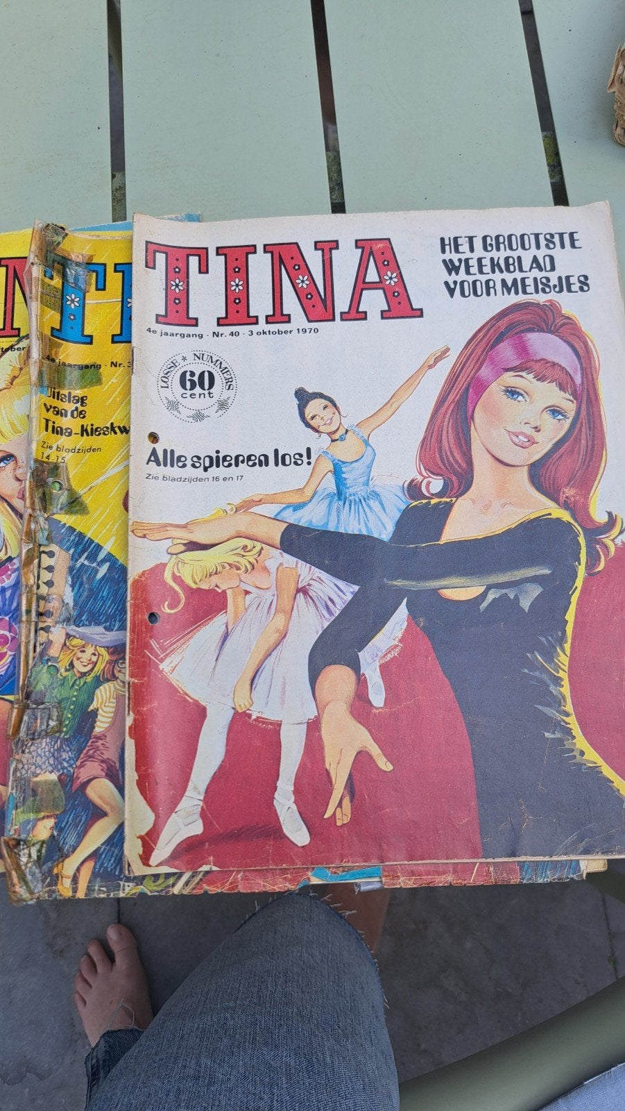 Tina tijdschriften uit 1970 - Vintage meidenbladen, Ophalen of Verzenden, Gelezen, Damesbladen