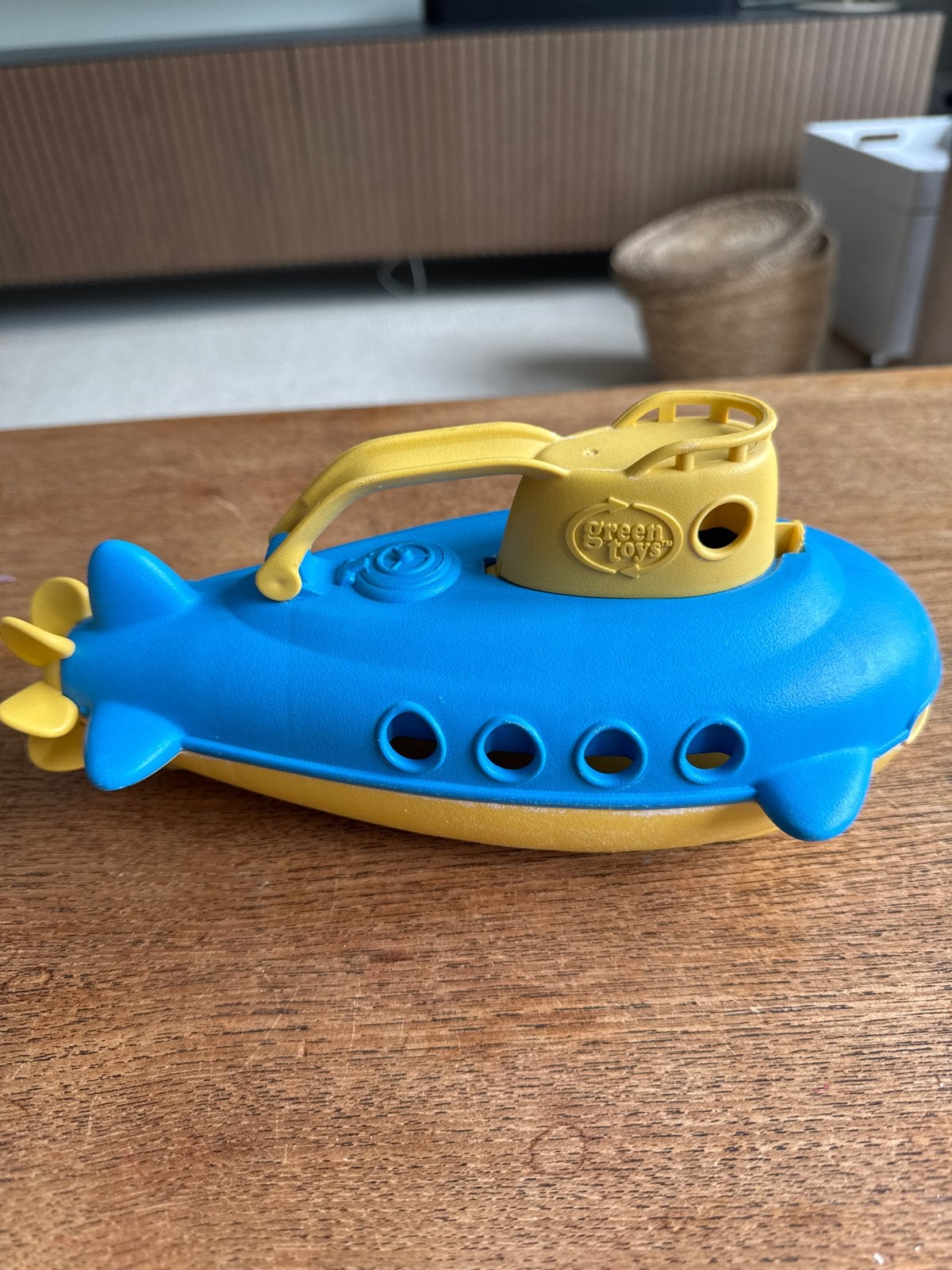 Green Toys Duikboot - Blauw/Geel Speelgoed, Ophalen of Verzenden, Gebruikt