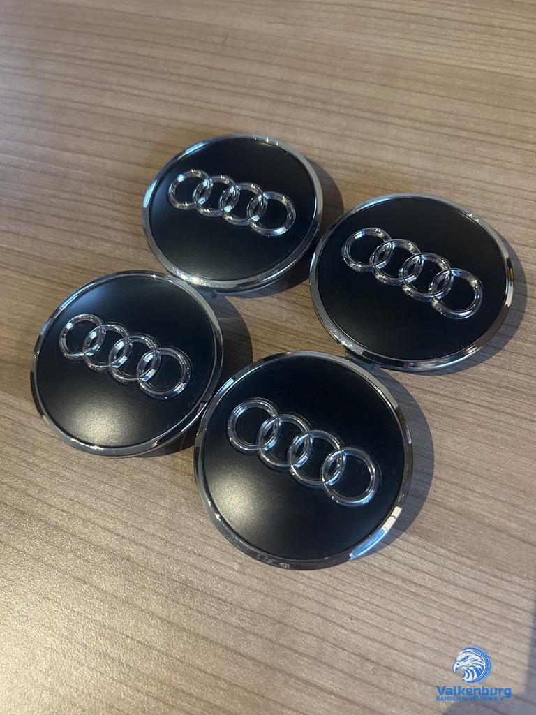 ORIGINELE Audi naafkap naafdop set matzwart, Auto diversen, Wieldoppen, Gebruikt, -, Verzenden, -