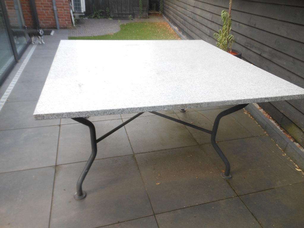 tuintafel, Tuin en Terras, Tuintafels, Ophalen, Gebruikt, Rechthoekig, Overige materialen